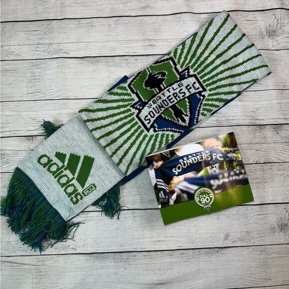 Adidas MLS NWT 2011 Seattle Sounders FC Season Ticket Member Scarf  58" 2 Sided - Picture 1 of 4